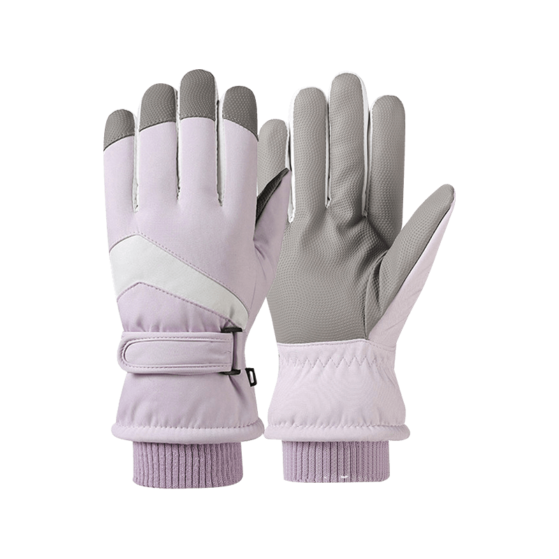 Guantes de esquí impermeables para exteriores en invierno con pantalla táctil