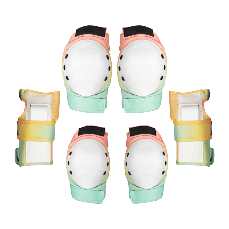 Juego de protectores de muñeca con rodilleras y codo de 6 piezas para patinaje sobre ruedas