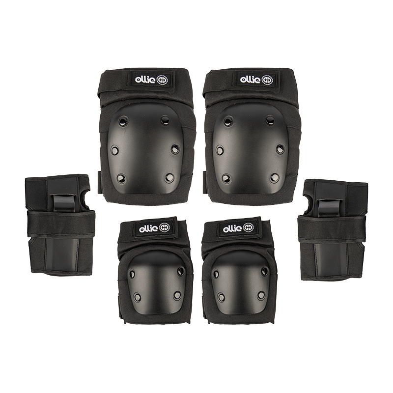Juego de protectores de muñeca con rodilleras y codo de 6 piezas para patinaje sobre ruedas