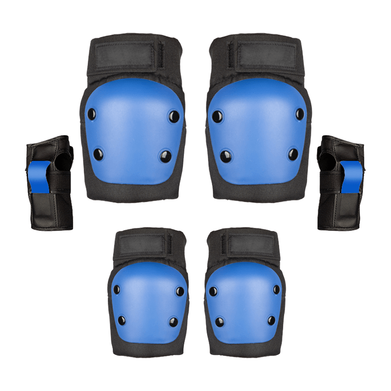 Juego de protectores de muñeca con rodilleras y codo de 6 piezas para patinaje sobre ruedas