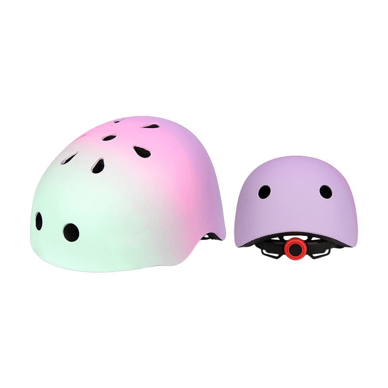 Casco de patinaje para bicicleta ajustable por gradiente de color